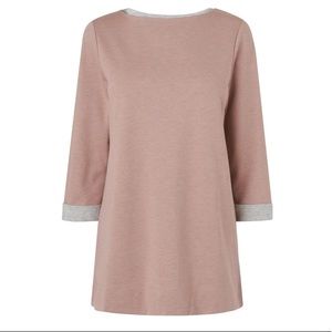 L.K. Bennett Elora pink knit tunic top